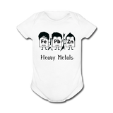 "Heavy Metals" - Baby Short Sleeve One Piece white / Newborn - LabRatGifts - 4