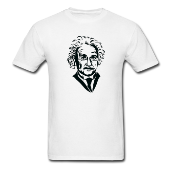 "Albert Einstein" - Men's T-Shirt white / S - LabRatGifts - 1