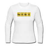 "NaH BrO" - Women's Long Sleeve T-Shirt white / S - LabRatGifts - 3