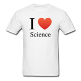 "I ♥ Science" (black) - Men's T-Shirt white / S - LabRatGifts - 1