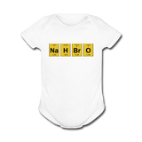 "NaH BrO" - Baby Short Sleeve One Piece white / Newborn - LabRatGifts - 4