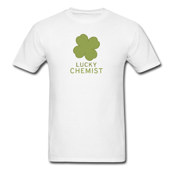 "Lucky Chemist" - Men's T-Shirt white / S - LabRatGifts - 1