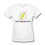 "Faster than 186,282 MPS" - Women's T-Shirt white / S - LabRatGifts - 8