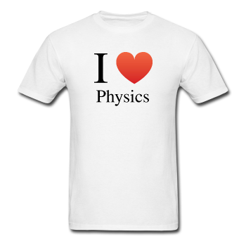 "I ♥ Physics" (black) - Men's T-Shirt white / S - LabRatGifts - 1