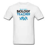 "World's Best Biology Teacher" - Men's T-Shirt white / S - LabRatGifts - 1