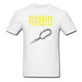 "Security E. Coli Laboratory" - Men's T-Shirt white / S - LabRatGifts - 11