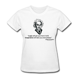 "Albert Einstein: Logic Quote" - Women's T-Shirt white / S - LabRatGifts - 1