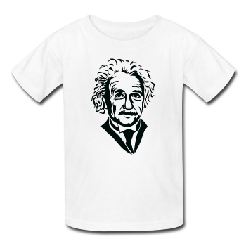 "Albert Einstein" - Kids' T-Shirt white / XS - LabRatGifts - 1