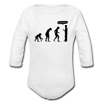 "Stop Following Me" - Baby Long Sleeve One Piece white / 6 months - LabRatGifts - 2