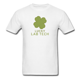 "Lucky Lab Tech" - Men's T-Shirt white / S - LabRatGifts - 1