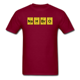 "NaH BrO" - Men's T-Shirt burgundy / S - LabRatGifts - 4