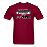 "I Found this Humerus" - Men's T-Shirt burgundy / S - LabRatGifts - 10