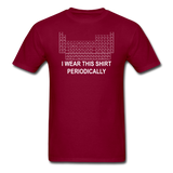 "I Wear this Shirt Periodically" (white) - Men's T-Shirt burgundy / S - LabRatGifts - 3