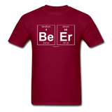 "BeEr" - Men's T-Shirt burgundy / S - LabRatGifts - 4