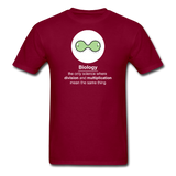 "Biology Division" - Men's T-Shirt burgundy / S - LabRatGifts - 3