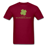 "Lucky Microbiologist" - Men's T-Shirt burgundy / S - LabRatGifts - 11