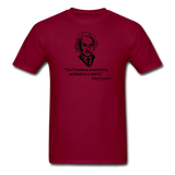 "Albert Einstein: T-Shirts Quote" - Men's T-Shirt burgundy / S - LabRatGifts - 8