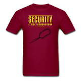 "Security E. Coli Laboratory" - Men's T-Shirt burgundy / S - LabRatGifts - 13