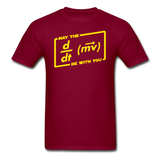 "May the Force Be With You" - Men's T-Shirt burgundy / S - LabRatGifts - 4