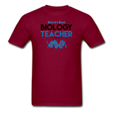 "World's Best Biology Teacher" - Men's T-Shirt burgundy / S - LabRatGifts - 9