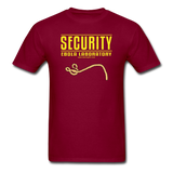 "Security Ebola Laboratory" - Men's T-Shirt burgundy / S - LabRatGifts - 13