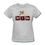 "Wine Periodic Table" - Women's T-Shirt heather gray / S - LabRatGifts - 13