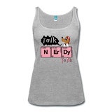 More Fun in the Lab w/ "Talk Nerdy to Me" Women's Tank Top heather gray / S - LabRatGifts - 2