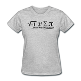 "I Ate Some Pie" (black) - Women's T-Shirt heather gray / S - LabRatGifts - 12