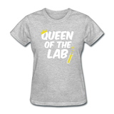 "Queen of the Lab" - Women's T-Shirt heather gray / S - LabRatGifts - 10
