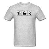 "ThInK" (black) - Men's T-Shirt heather gray / S - LabRatGifts - 2