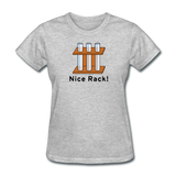 "Nice Rack" - Women's T-Shirt heather gray / S - LabRatGifts - 7