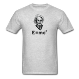 "Albert Einstein: E=mc²" - Men's T-Shirt heather gray / S - LabRatGifts - 7