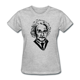 "Albert Einstein" - Women's T-Shirt heather gray / S - LabRatGifts - 8