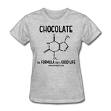 "Chocolate" - Women's T-Shirt heather gray / S - LabRatGifts - 11