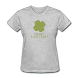 "Lucky Lab Tech" - Women's T-Shirt heather gray / S - LabRatGifts - 7