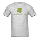"Lucky Microbiologist" - Men's T-Shirt heather gray / S - LabRatGifts - 7