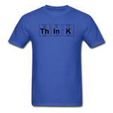 "ThInK" (black) - Men's T-Shirt royal blue / S - LabRatGifts - 9