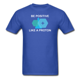"Be Positive" (white) - Men's T-Shirt royal blue / S - LabRatGifts - 6