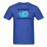 "Be Positive" (black) - Men's T-Shirt royal blue / S - LabRatGifts - 12