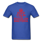 "Keep Calm and Focus On Bacteria" (red) - Men's T-Shirt royal blue / S - LabRatGifts - 6