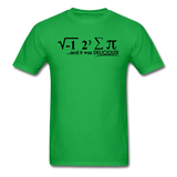 "I Ate Some Pie" (black) - Men's T-Shirt bright green / S - LabRatGifts - 8