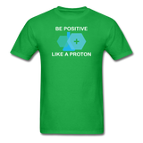 "Be Positive" (white) - Men's T-Shirt bright green / S - LabRatGifts - 7