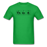 "ThInK" (black) - Men's T-Shirt bright green / S - LabRatGifts - 8