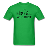 "In Science We Trust" (black) - Men's T-Shirt bright green / S - LabRatGifts - 7