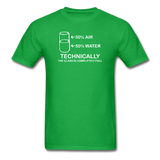 "Technically the Glass is Full" - Men's T-Shirt bright green / S - LabRatGifts - 8