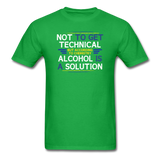 "Technically Alcohol is a Solution" - Men's T-Shirt bright green / S - LabRatGifts - 8
