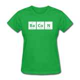 "BaCoN" - Women's T-Shirt bright green / S - LabRatGifts - 8
