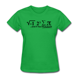 "I Ate Some Pie" (black) - Women's T-Shirt bright green / S - LabRatGifts - 5
