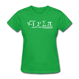 "I Ate Some Pie" (white) - Women's T-Shirt bright green / S - LabRatGifts - 9