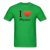 "I ♥ Physics" (black) - Men's T-Shirt bright green / S - LabRatGifts - 7